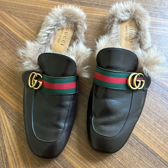 Men’s Authentic Gucci Cocoa leather Princetowns - Picture 8 of 10